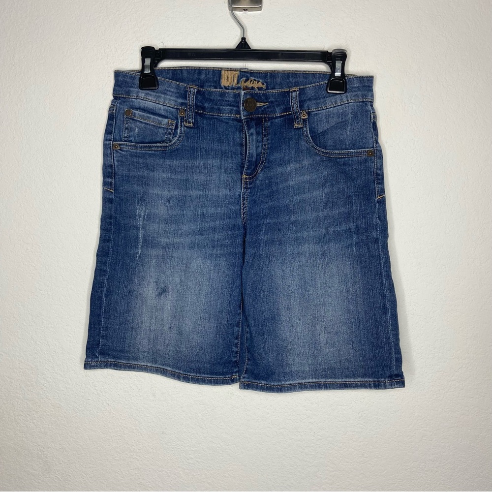 Kut From The Kluth Med-Wash Denim Bermuda Shorts Size 6